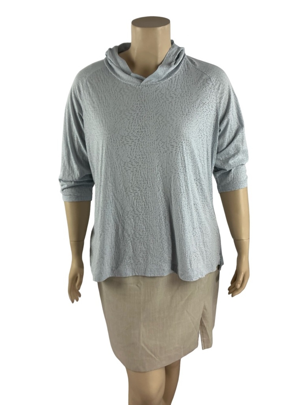 Columbia See Through You Burnout Hoodie Gray Plus Size 2X